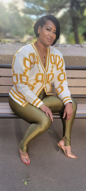 Soror Sweater (Creme/Gold)