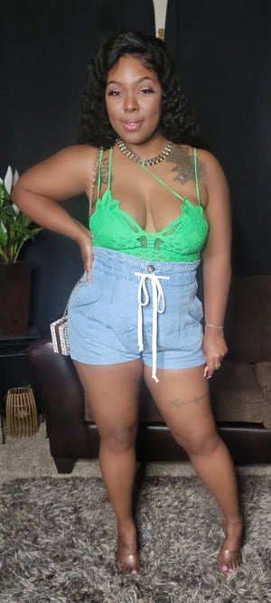 Laced Bralette (Bright Green)