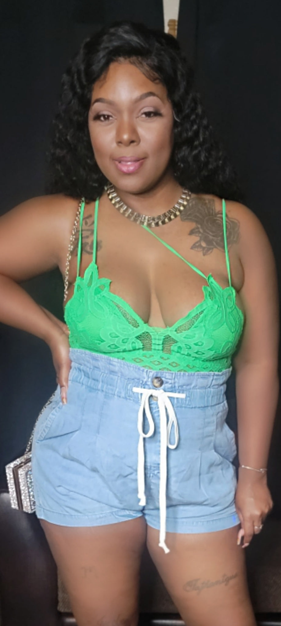 Laced Bralette (Bright Green)