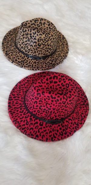 Cheetah Print Fedoras  (2 Colors)